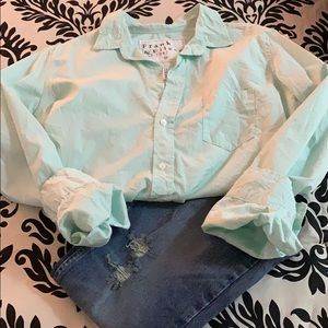 NWOT Frank & Eileen Button Front Barry Blouse